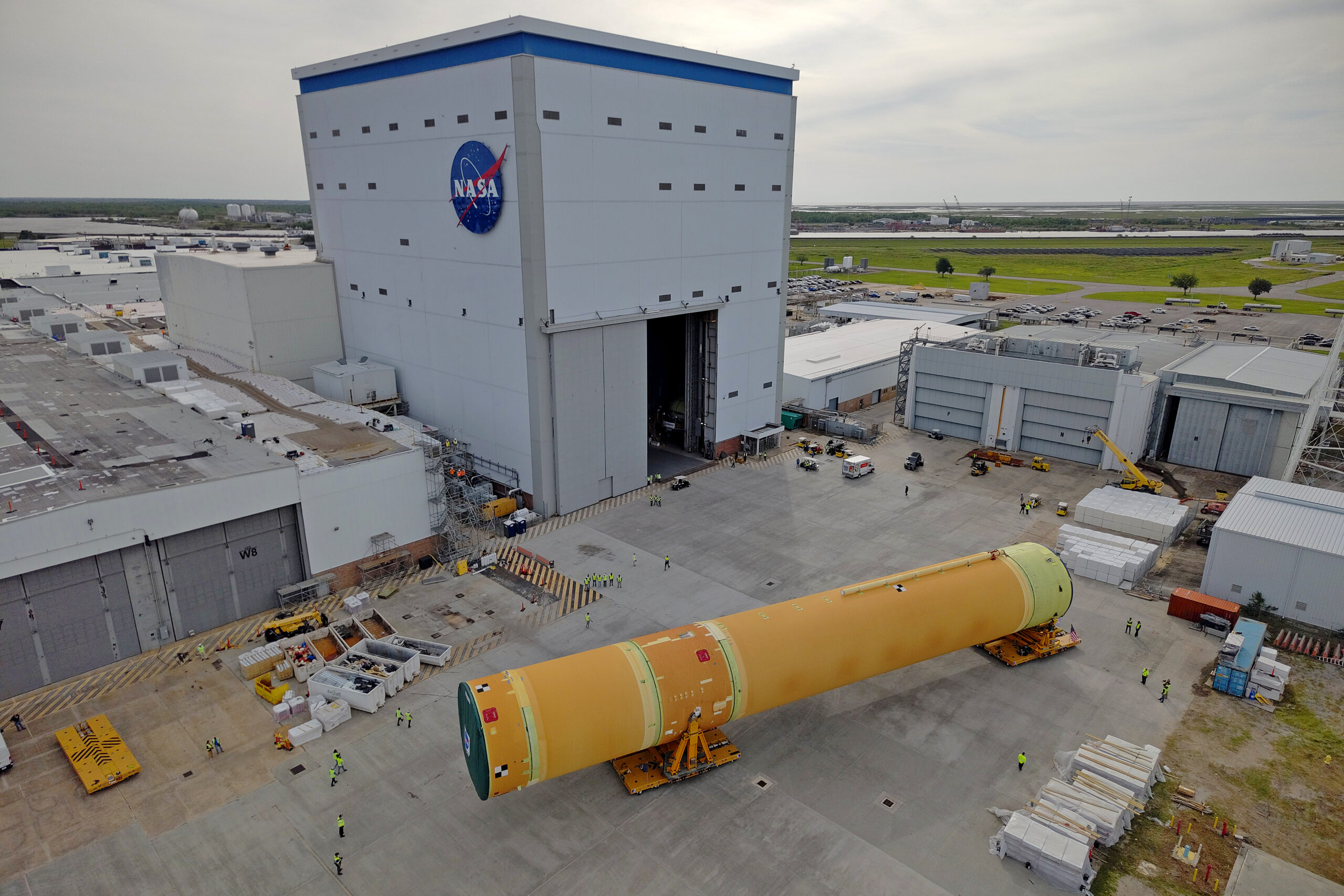NASA Rolls Out Artemis III Moon Rocket Core Stage - NASA