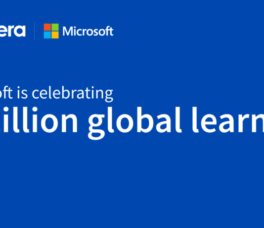 Microsoft and Coursera Reach 1 Million Global Learners Milestone Celebrating 1 million global learners of content and credentials from Microsoft - Coursera Blog