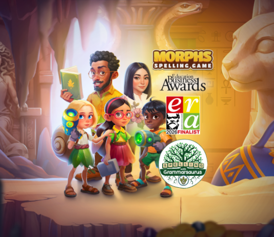 Grammarsaurus Spelling Game Wins Industry Award in 2026 Grammarsaurus: Morphs Spelling Game Earns Industry Recognition in 2026 Awards - Whimsy Games