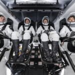 NASA Announces SpaceX Crew-10 Launch and Docking Coverage An image of crew of NASA’s SpaceX Crew-10 mission seated inside the spacecraft during an equipment test at the agency