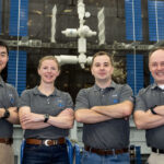 SpaceX Crew-11 Team Named for Upcoming NASA Mission NASA’s SpaceX Crew-11 members stand inside the Space Vehicle Mockup Facility at the agency’s Johnson Space Center in Houston. From left are Mission Specialist Kimiya Yui from JAXA (Japan Aerospace Exploration Agency), Commander NASA astronaut Zena Cardman, Mission Specialist Oleg Platonov of Roscosmos, and Pilot NASA astronaut Mike Fincke.