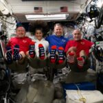 Expedition 72 Astronauts Return to Space Center Houston NASA astronauts voting aboard the ISS