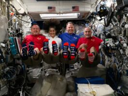 Expedition 72 Astronauts Return to Space Center Houston NASA astronauts voting aboard the ISS