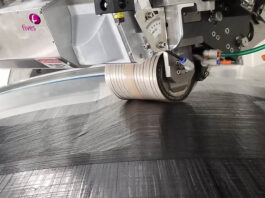 NASA Composite Manufacturing Project Welcomes Two New Members Automated fiber placement machine on an industrial robot