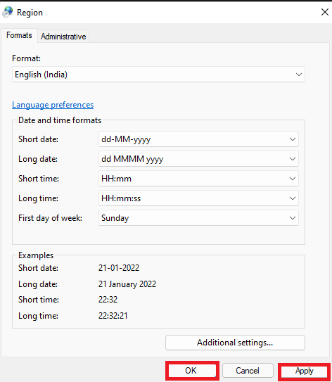 Change Taskbar Time to 12 or 24 hour Windows 11