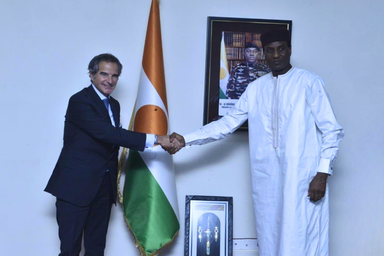 dgwithnigepm.png IAEA Director General Visits Niger to Strengthen Cooperation in Mining, Water Management and Cancer Care