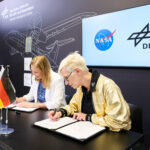 NASA and German Aerospace Center Boost Artemis Collaboration NASA acting administrator Janet Petro signs agreement with German Space Agency.