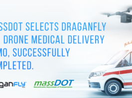 Draganfly Chosen by MassDOT for Successful Drone Medical Delivery Massachusetts Department of Transportation Selects Draganfly for Drone Medical Delivery Demonstration and Reports Its Successful Completion - Draganfly