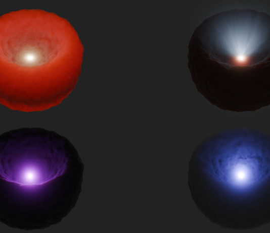 NASA Investigates the Hidden Population of Black Holes A supermassive black hole surrounded by a torus of gas and dust is depicted in four different wavelengths of light