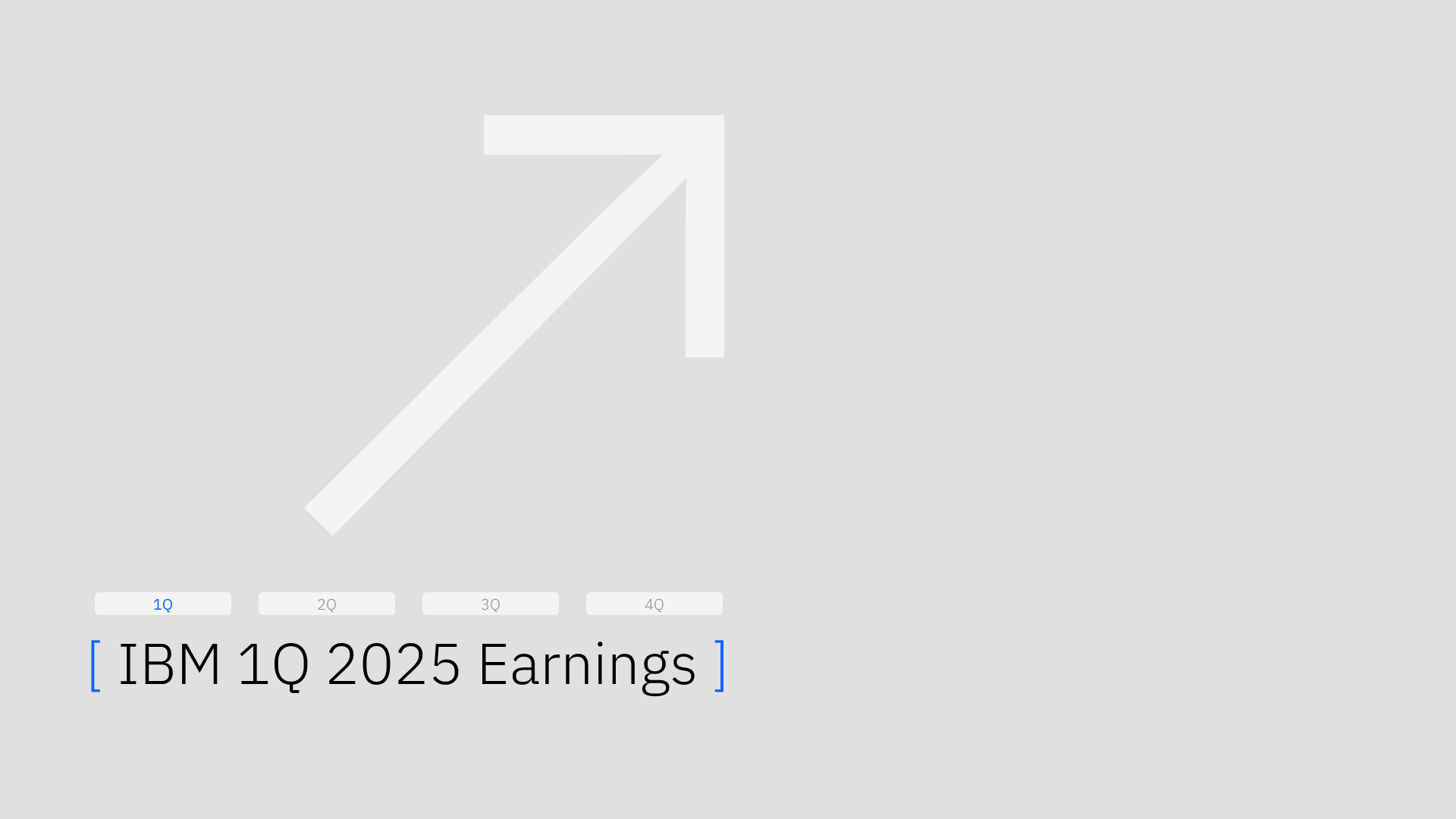 IBM RELEASES FIRST-QUARTER RESULTS