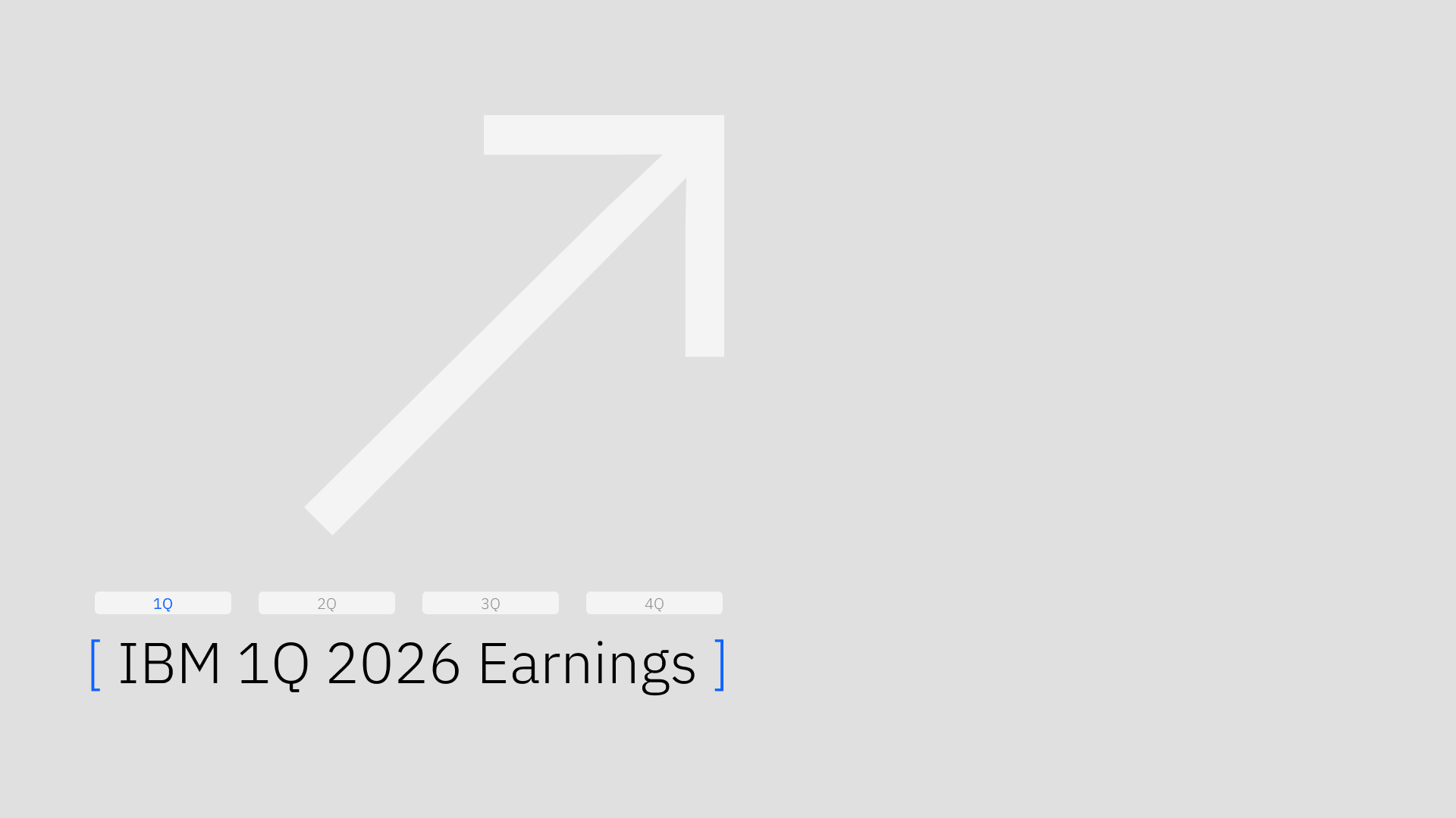 IBM RELEASES FIRST-QUARTER RESULTS