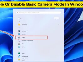 Quick Tips-Enable Or Disable Basic Camera Mode In Windows 11 enable or disable basic camera mode in windows 11