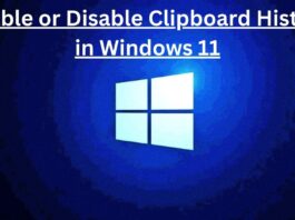 How To Enable Or Disable Clipboard History In Windows 11 enable or disable clipboard history in windows 11