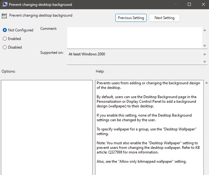 Changing Desktop Background In Windows 11