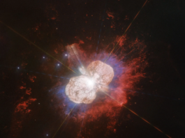 NASA Reports on Impending Fate of Star Eta Carinae Hubble image of Eta Carinae