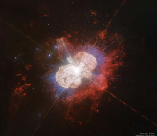 NASA Reports on Impending Fate of Star Eta Carinae Hubble image of Eta Carinae