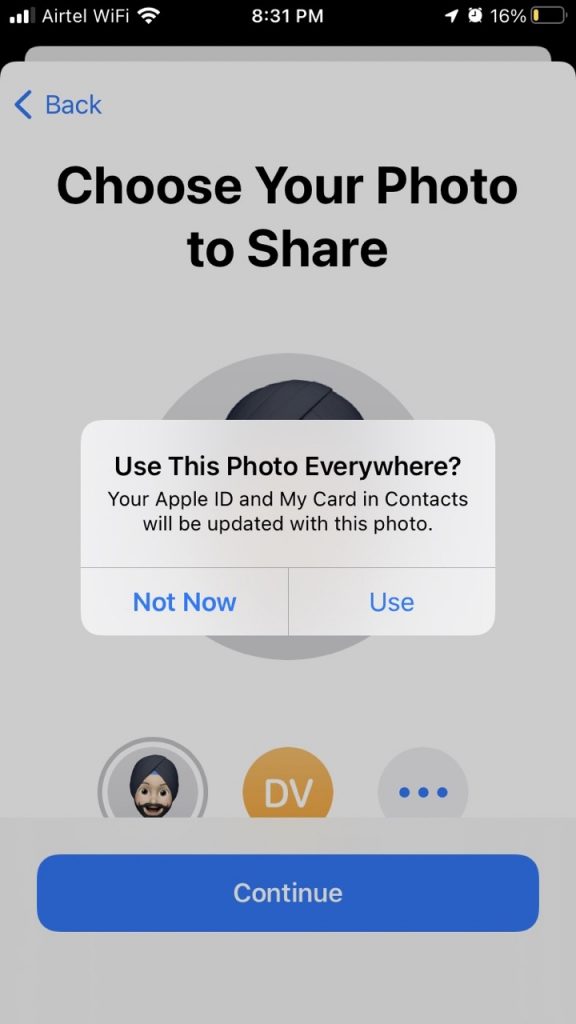 Syncing Memoji from iOS