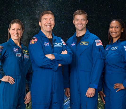 Media Invited to Expedition 71 Crew Event at Marshall From left, NASA astronauts, Tracy C. Dyson, Mike Barratt, Matthew Dominick, and Jeanette Epps, who served as part of Expedition 71