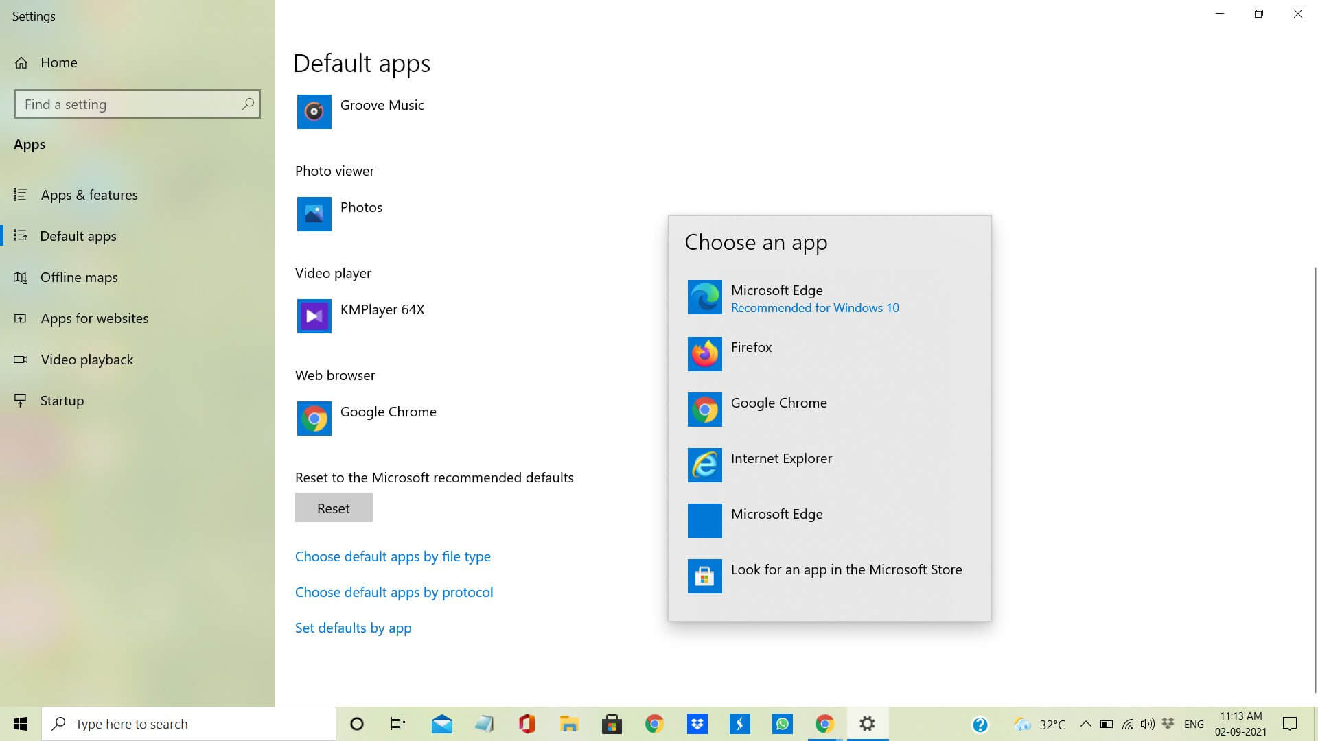 How To Set The Default Web Browser In Windows 11?