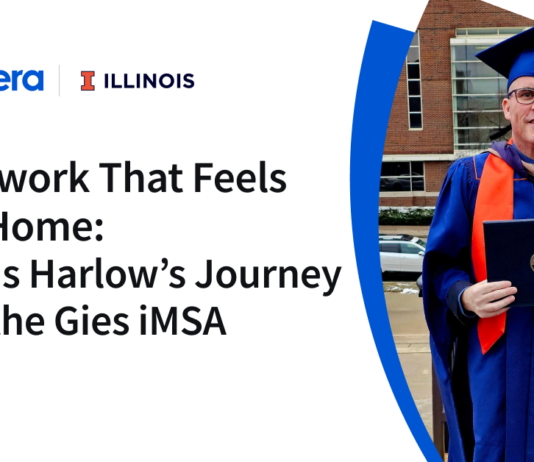Dennis Harlow’s Gies iMSA Experience: A Comfortable Network Journey A Network that Feels like Home: Dennis Harlow’s Journey with the Gies iMSA - Coursera Blog