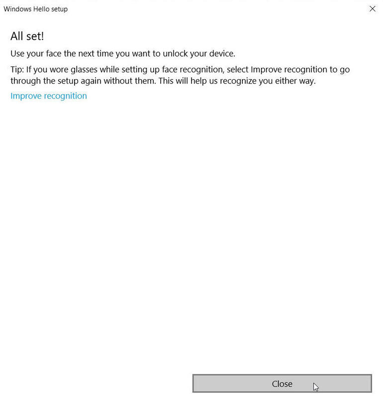 Set up Facial Recognition Sign-in for Account in Windows 11
