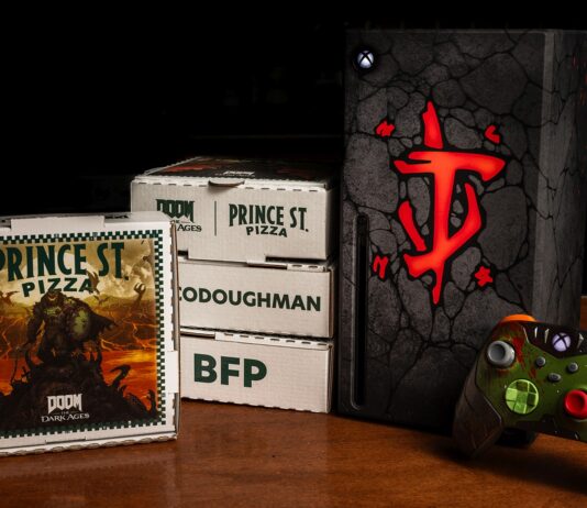 Xbox, DOOM, and Prince St. Pizza Collaboration Announced DOOM + Prince St. Pizza Asset