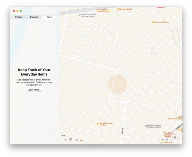 AirTag update the location