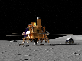 Future Firefly Launch to Carry More NASA Tech to Moon A rendering of Firefly’s Blue Ghost lunar lander and a rover developed for the company’s third mission to the Moon as part of NASA’s CLPS (Commercial Lunar Payload Services) initiative.