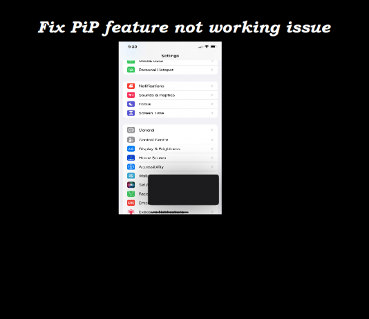 5 Ways To Fix Picture In Picture (PiP) Not Working On iPhone fix-PiP-not-Working-iPhone