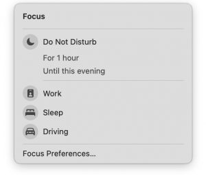 time sensitive alerts in MacOS