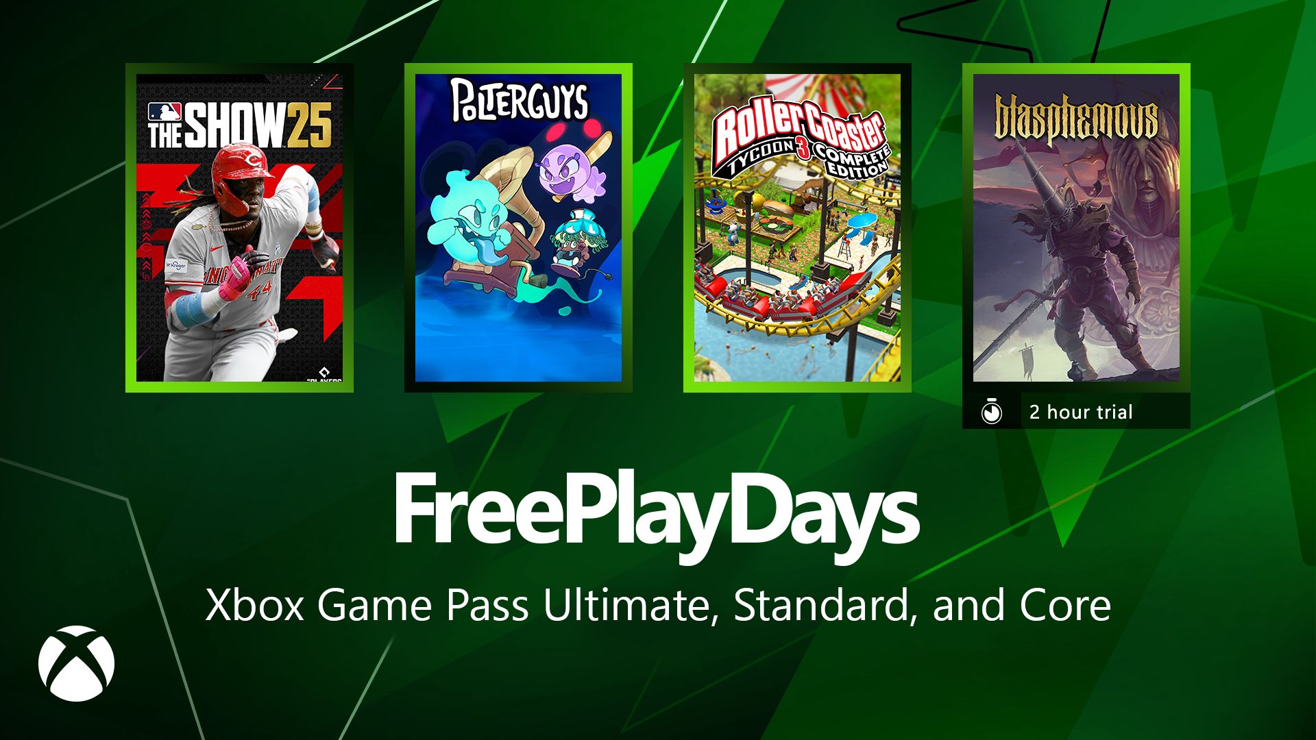 freeplaydays 07 10 2025 1920x1080 4shot 011aa17df5cde0803233.jpg Free Play Days – MLB The Show 25, Polterguys: Possession Party, RollerCoaster Tycoon 3: Complete Edition and Blasphemous - Xbox Wire