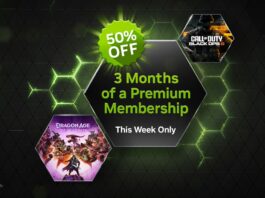 Black Friday: Cloud Gaming with GeForce at 50% Discount Black Friday Deal on GeForce NOW