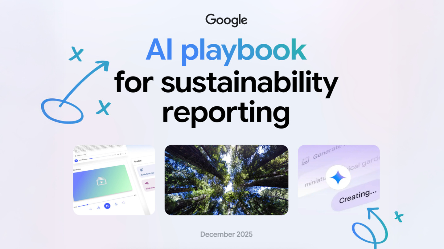 We’re publishing an AI playbook to help others with sustainability reporting.
