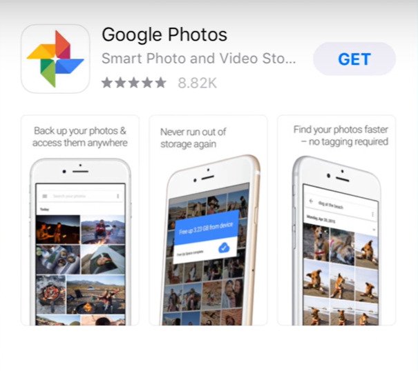 google PHOTOS on iphone15