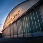 NASA Lunar Challenge Innovators to Present Breakthroughs at Awards Event A sunrise view of the hangar at NASA