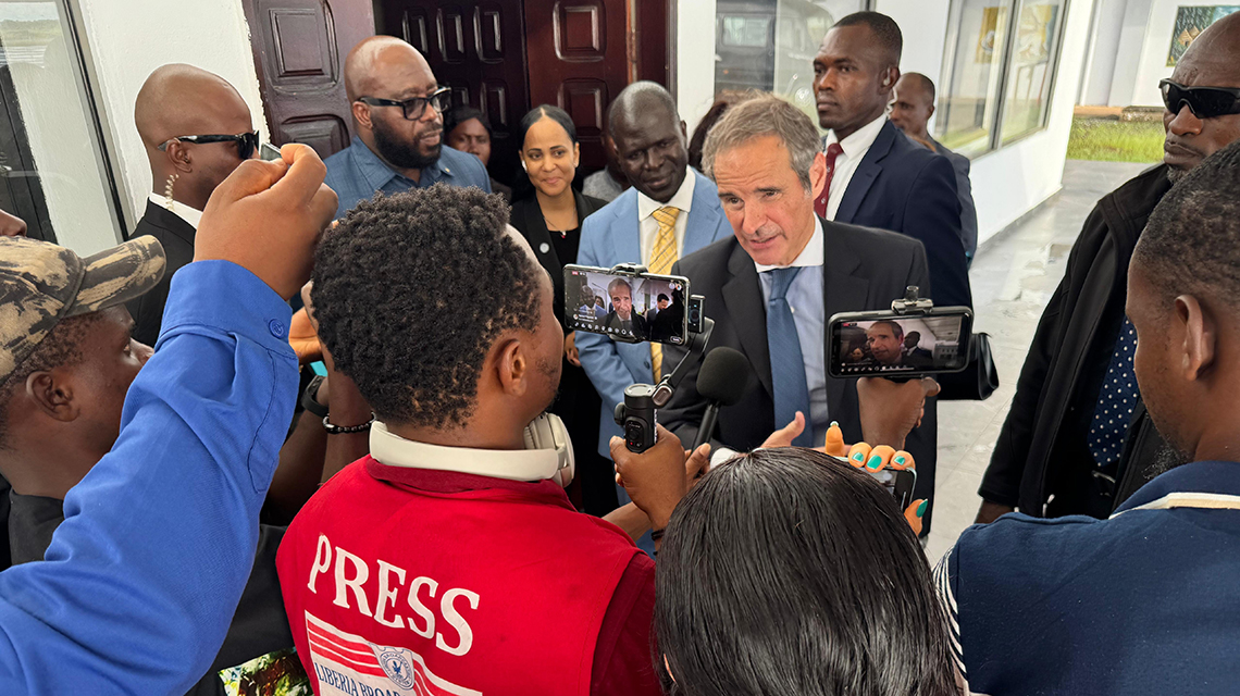 grossi liberia 0725 1140x640.jpg IAEA Ramps Up Commitment to Advance Development and Cancer Care Across Africa