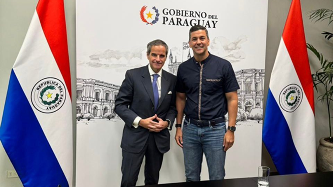 grossi palacios 1224 1140x640.png IAEA Director General Visits Paraguay to Strengthen Cooperation on Nuclear Sciences and Energy for Development