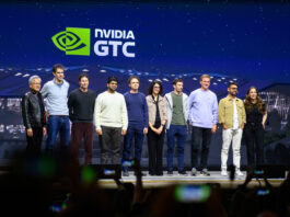 AI’s Future: A Mix of Open and Proprietary Technologies Standing from left to right: Jensen Huang, Arthur Mensch, Daniel Nadler, Aravind Srinivas, Misha Laskin, Hanna Hajishirzi, Harrison Chase, Robin Rombach, Anjney Midha, Mira Murati