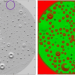 NASA Tests Precision Landing Tech at Kennedy Space Center Side-by-side images collected by a hazard detection lidar instrument show potential hazards in a simulated hazard field.