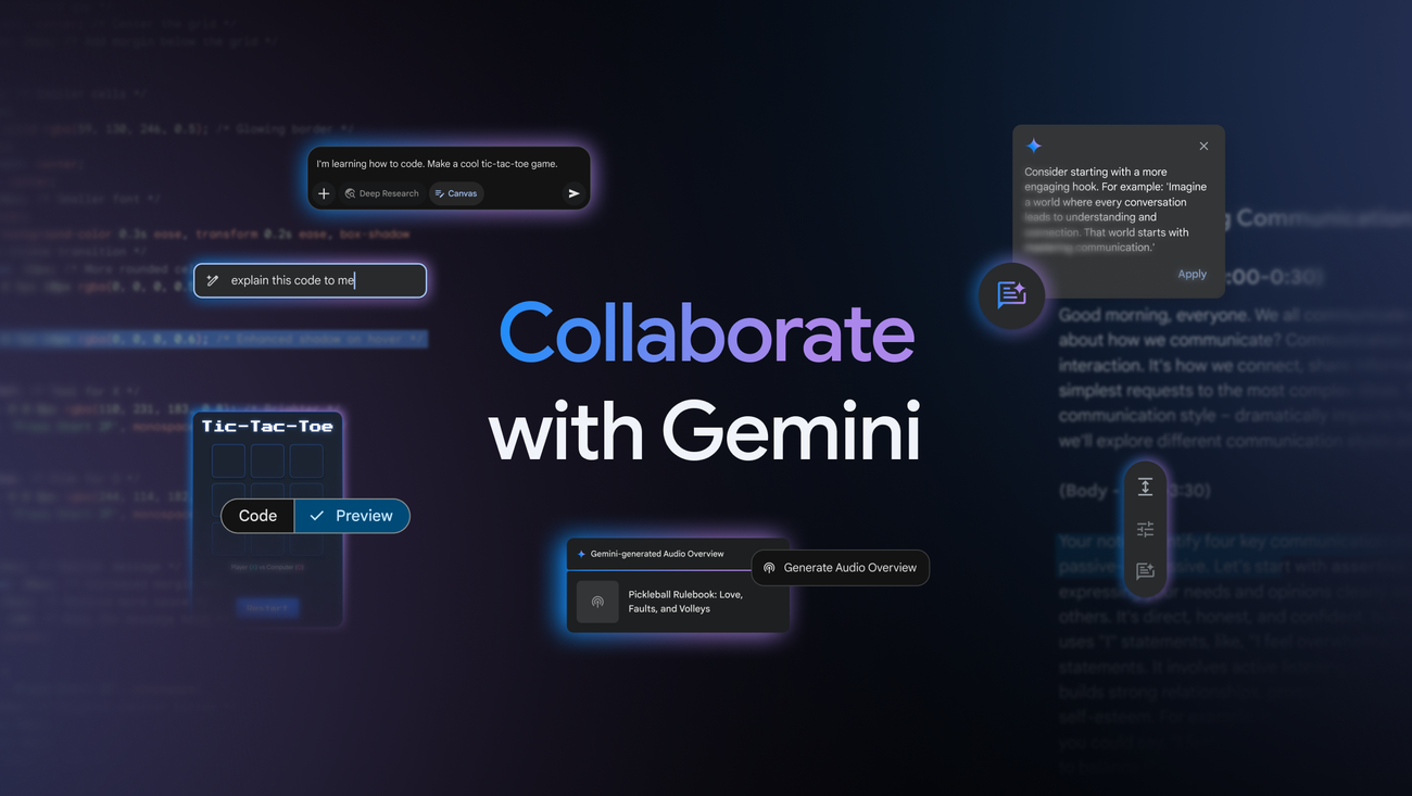 header image eamx0ff.width 1300.png New ways to collaborate and get creative with Gemini