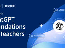 New ChatGPT Course Boosts AI Skills for Teachers on Coursera Helping educators build AI confidence with OpenAI’s new ChatGPT Foundations for Teachers course - Coursera Blog