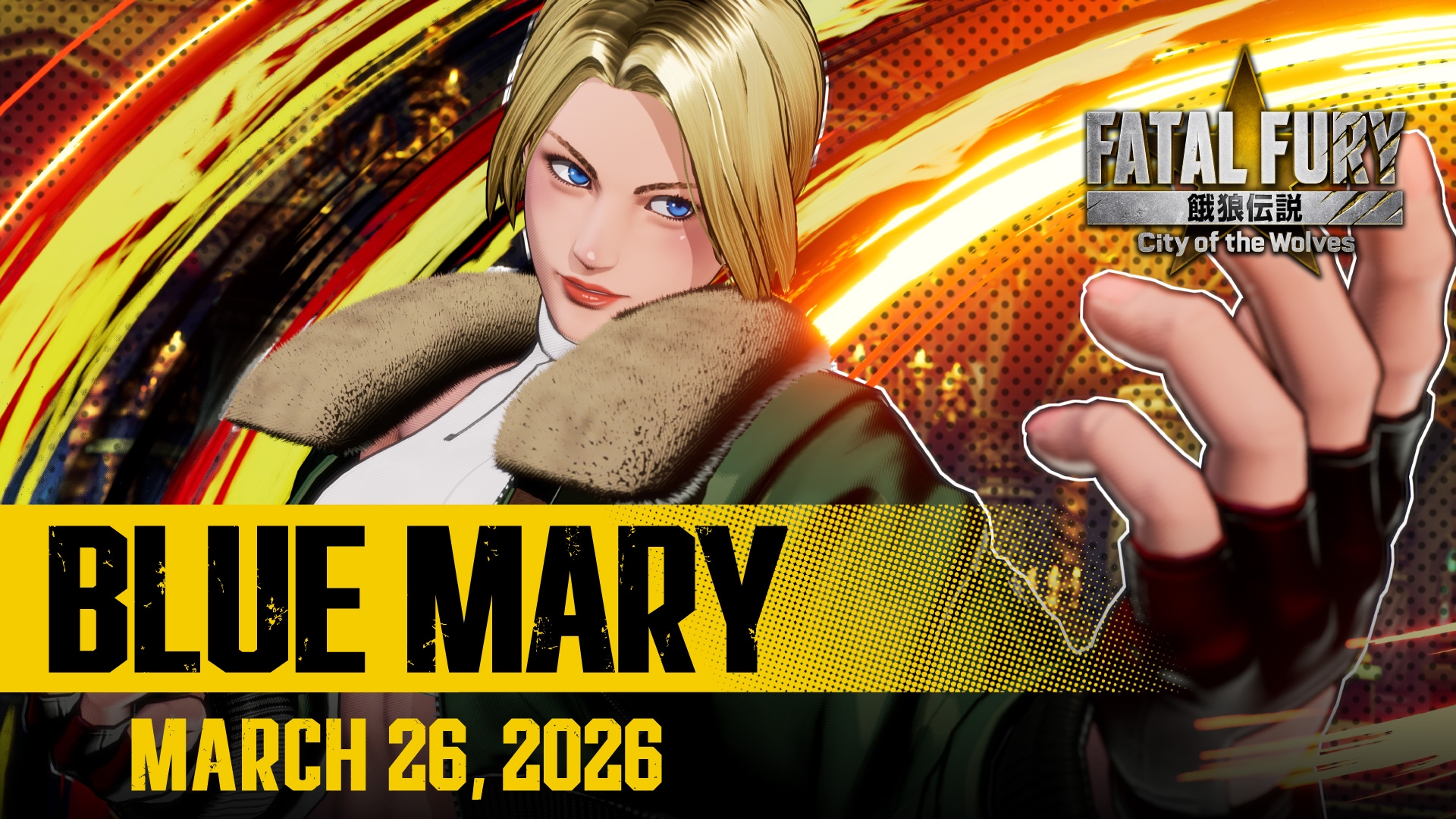 Fatal Fury: City of the Wolves - Blue Mary