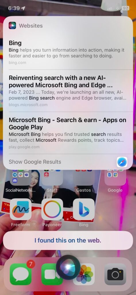 Use Bing AI With Siri On iPhone