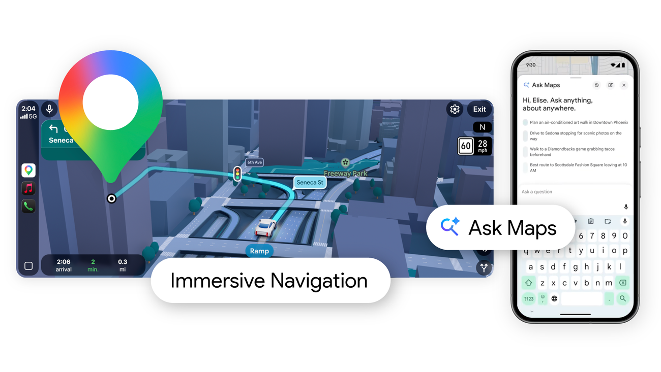 How we’re reimagining Maps with Gemini