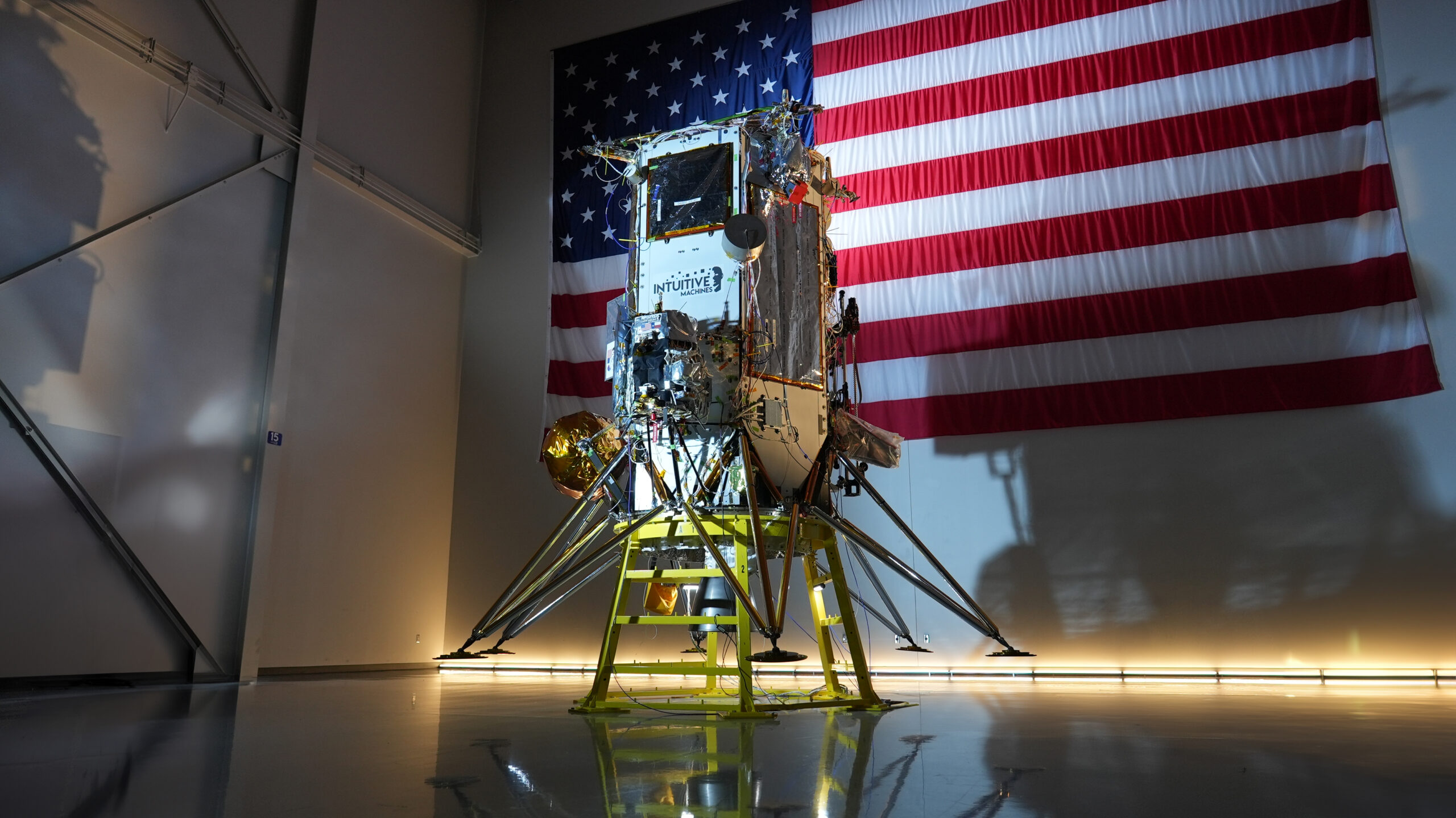 im 2 clean shot 2 1.jpg As part of NASA’s CLPS (Commercial Lunar Payload Services) initiative and Artemis campaign, Intuitive Machines’ second delivery to the Moon will carry NASA technology demonstrations and science investigations on their Nova-C class lunar lander. Credit: Intuitive Machines