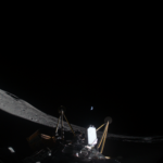 Intuitive Machines Wraps Lunar Mission After Sending Data to NASA Intuitive Machines’ IM-2 captured an image March 6, 2025, after landing in a crater from the Moon’s South Pole. The lunar lander is on its side about 820 feet from the intended landing site, Mons Mouton. In the center of the image between the two lander legs is the Polar Resources Ice Mining Experiment 1 suite, which shows the drill deployed.