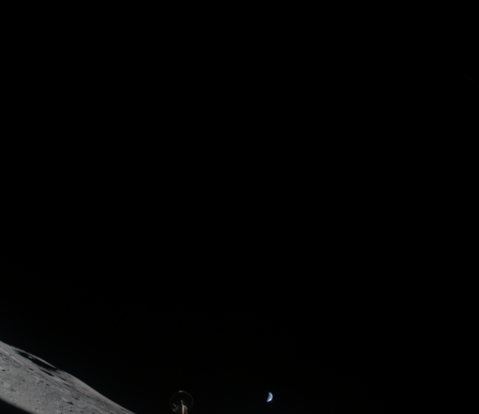 Intuitive Machines Wraps Lunar Mission After Sending Data to NASA Intuitive Machines’ IM-2 captured an image March 6, 2025, after landing in a crater from the Moon’s South Pole. The lunar lander is on its side about 820 feet from the intended landing site, Mons Mouton. In the center of the image between the two lander legs is the Polar Resources Ice Mining Experiment 1 suite, which shows the drill deployed.