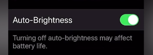 Enable auto brightness