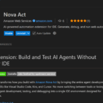 Boost AI agent creation using Nova Act IDE extension Accelerate AI agent development with the Nova Act IDE extension | Amazon Web Services
