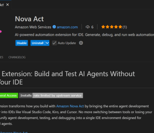 Boost AI agent creation using Nova Act IDE extension Accelerate AI agent development with the Nova Act IDE extension | Amazon Web Services